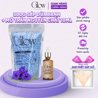Combo 300Gr Ngẫu Nhiên Siêu Bám Lông GLOW WAXING + Mỡ Trăn Nguyên Chất 100% 10ml Tặng Que CHE TÊN