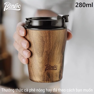 Ly cà phê inox 304 giữ nhiệt 2 lớp lót gốm. Cốc cà phê tiện lợi di động ...