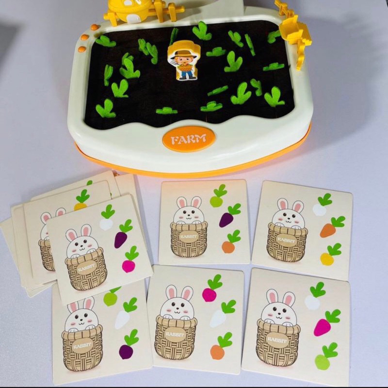 Đồ Chơi Nông Trại Nhổ Cà Rốt Đồ Chơi Montessori Thu Hoạch Trang Trại Nông Trại Phân Biệt Màu Sắc - Đồ Chơi Cho Bé PUKAPI