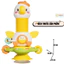 Đồ Chơi Cho Bé Sơ Sinh Vịt Montessori Để Bàn Ăn BỐ KHỦNG LONG Đồ Chơi Giáo Dục Sớm Có Nhạc Phát Triển Giác Quan Cho Bé