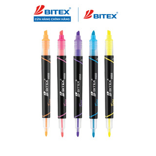 Bút dạ quang hai đầu highlighter Bitex HL02 nhiều màu