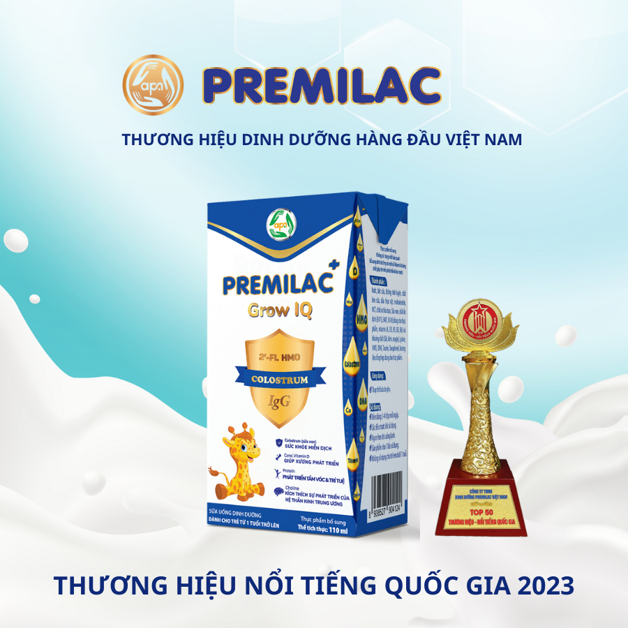 Sữa non Pha sẵn Premilac Colostrum Grow IQ phát triển trí não chiều cao 110/180 ml