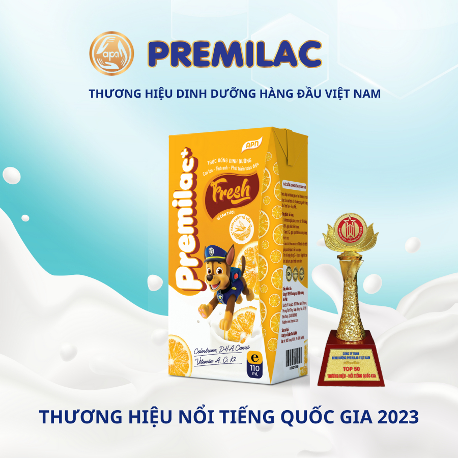 Sữa dinh dưỡng pha sẵn Premilac Fresh vị Cam 110ml