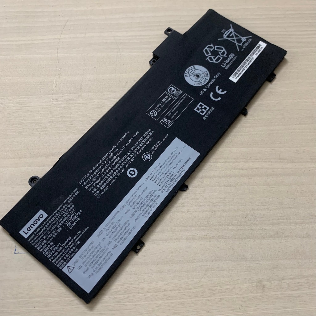 PIN LENOVO T480S L13M3P72 ZIN 3 CELL Thinkpad T480S, L17M3P71 L17M3P72 L17L3P71 01AV478 01AV479 01AV480