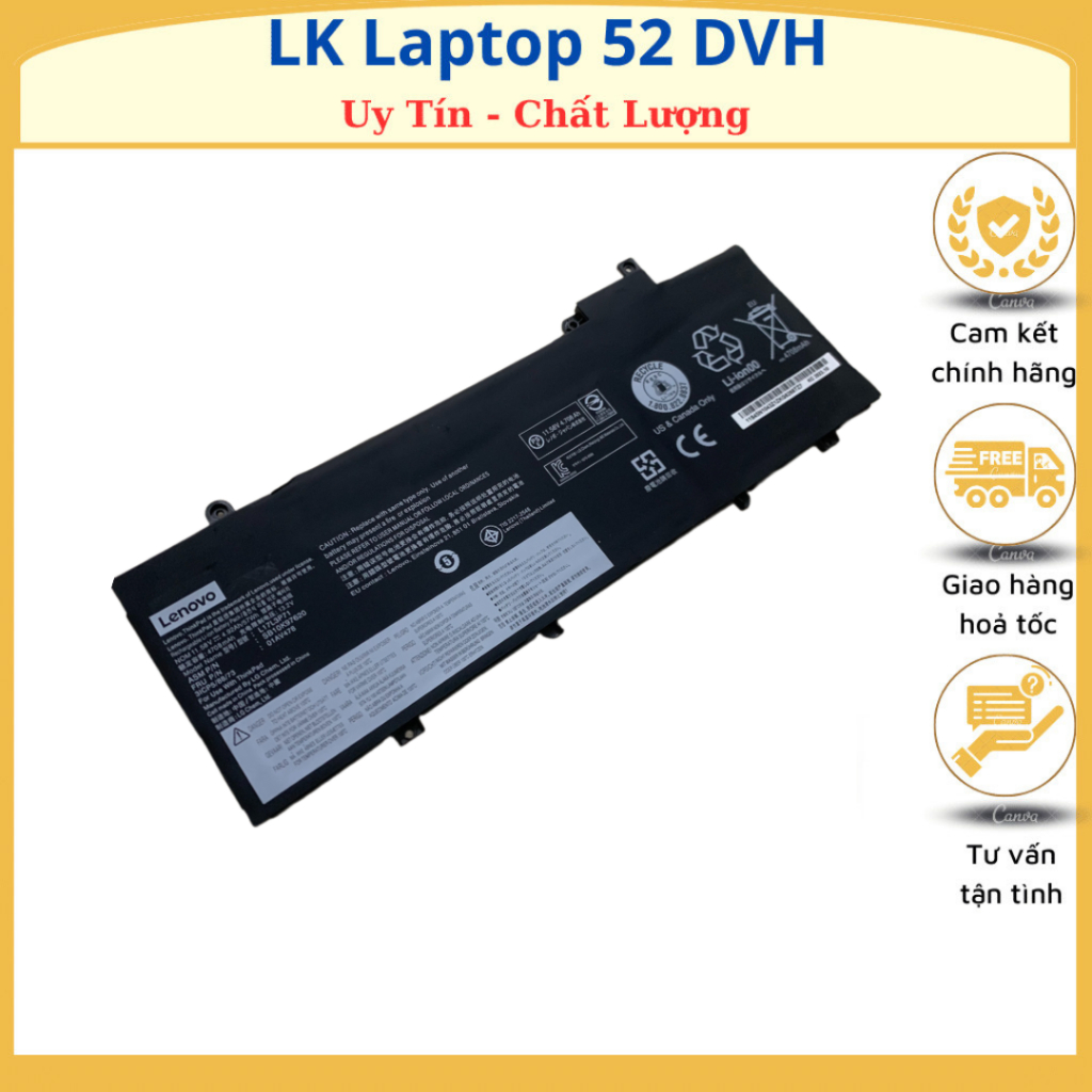 PIN LENOVO T480S L13M3P72 ZIN 3 CELL Thinkpad T480S, L17M3P71 L17M3P72 L17L3P71 01AV478 01AV479 01AV480