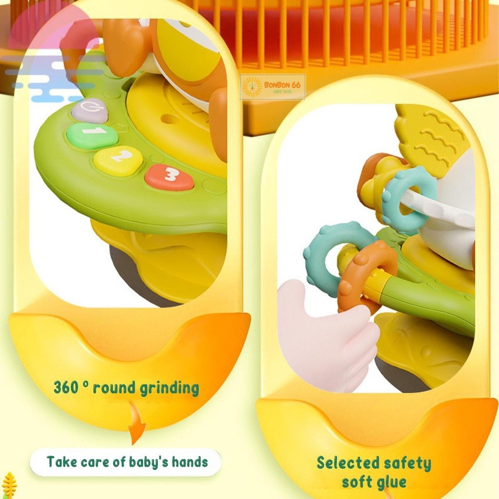 Đồ Chơi Vịt Montessori Để Bàn Ăn Cho Bé Ăn Dặm Đồ Chơi Luồn Hạt Âm Thanh Giúp Bé Phát Triển Các Giác Quan-PUKAPI