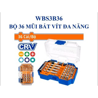 ĐỒ NGHỀ WADFOW Bộ 36 mũi bắt vít đa năng WBS3B36