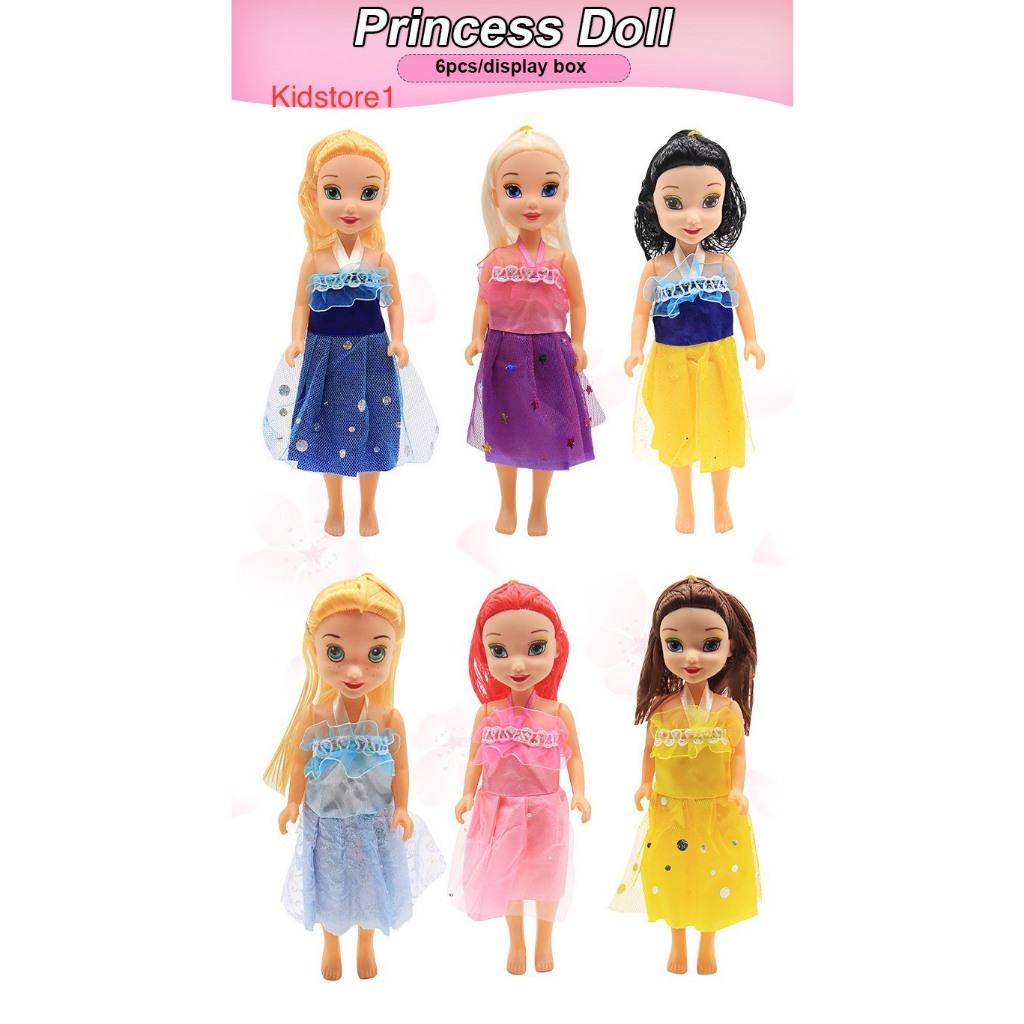 Bộ Đồ Chơi Búp Bê Công Chúa Disney 6 Con cho Bé Đáng Yêu