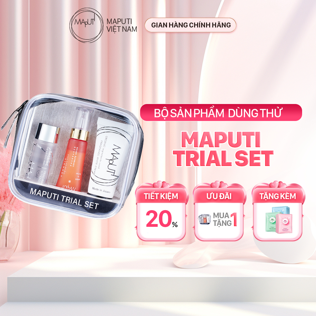 Bộ Sản Phẩm Dùng Thử Chăm Vùng Kín Maputi Trial Set - Maputi White ...