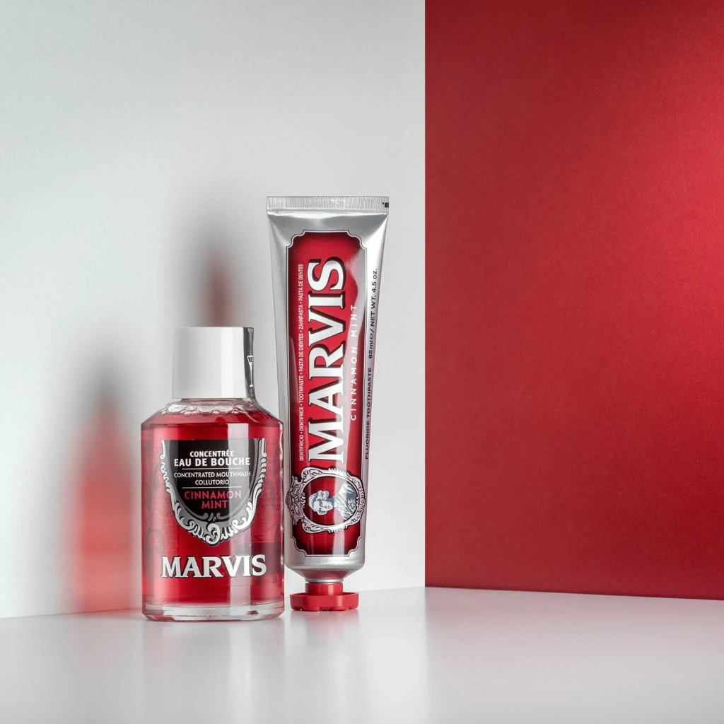 Ảnh Combo Nước Súc Miệng Và Kem Đánh Răng Marvis Cinnamon Làm Trắng, Thơm Miệng - Marvis 1