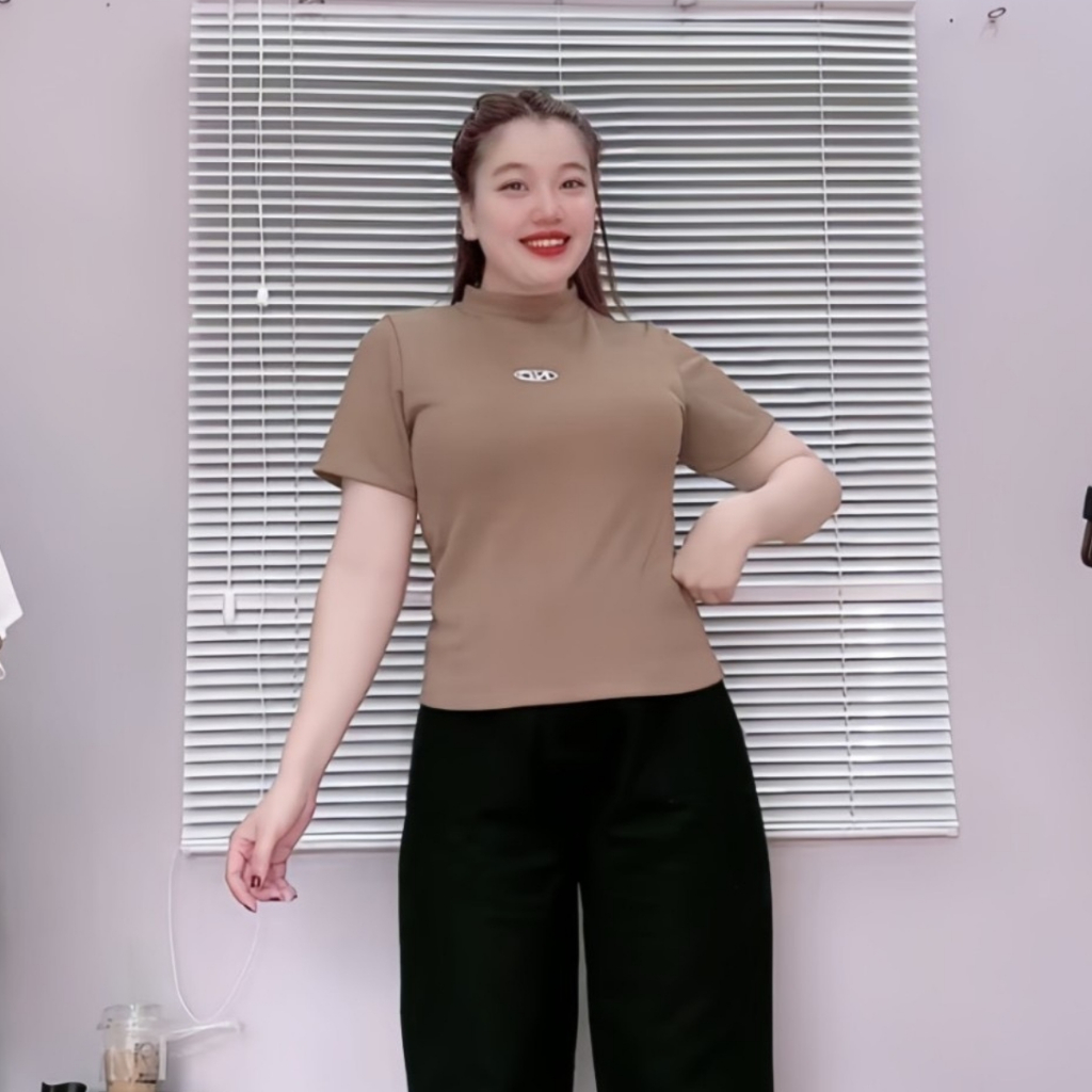 Áo Thun Babytea Tay Ngắn Bigsize Nữ Vải Gân Tăm Co Giãn Lên Phom Tôn Dáng Phong Cách Trẻ Trung Năng Động  G234