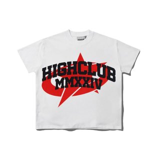 Áo thun 2024 STAR TEE tay lỡ cổ tròn HIGHCLUB unisex - TRẮNG/ ĐEN/ ĐỎ