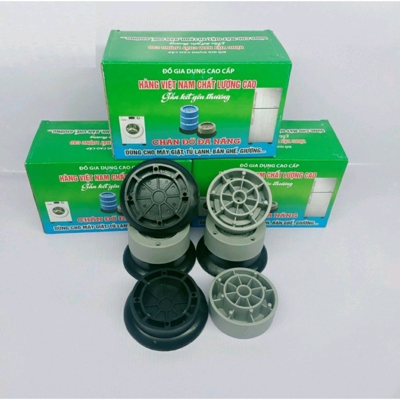 4 chân đỡ máy giặt tủ lạnh chống rung trống chơn trượt