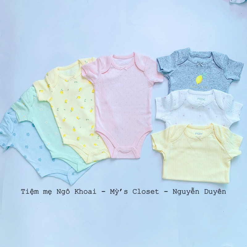 [MD84] FOX Body chip ngắn tay chất liệu thông hơi cho bé