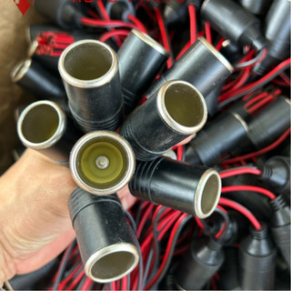 Combo 10 Dây Tẩu Cái Ổ Cắm Tẩu Sạc Đầu Cái Trên Ô Tô 12V-24V 10A - vỏ nhựa