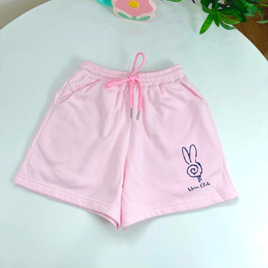 Quần Short Nữ THỎ XOẮN UNIM Chất Liệu Nỉ Chân Cua Cao Cấp Nhiều Màu Unim Store - QSN02