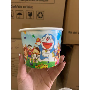 Tô giấy in sẵn + nắp đựng cháo, chè, kem
