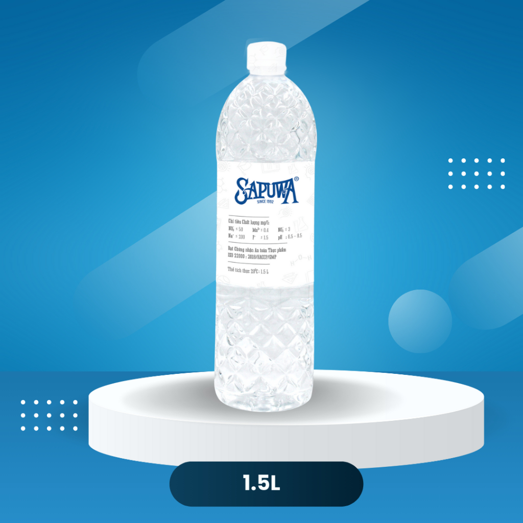 Thùng 12 chai nước tinh khiết 1.5L