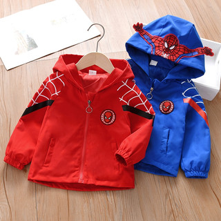 Áo Khoác Chống Nắng Trẻ Em Siêu Nhện SUPERMAN 4 Mùa Áo Khoác Gió Bé Trai Bé Gái Cản Gió 6-40Kg