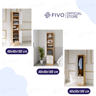 [Freeship HCM] Tủ Áo Gỗ Cá Nhân FIVO FC05, Gỗ Chống Ẩm Cao Cấp, Thiết Kế Tinh Gọn Có Hộc, Phù Hợp Cho Không Gian Nhỏ
