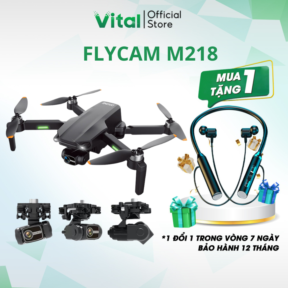 Flycam M218 Máy Bay Điều Khiển Từ Xa Camera Sắc Nét Gimbal Chống Rung 3 ...