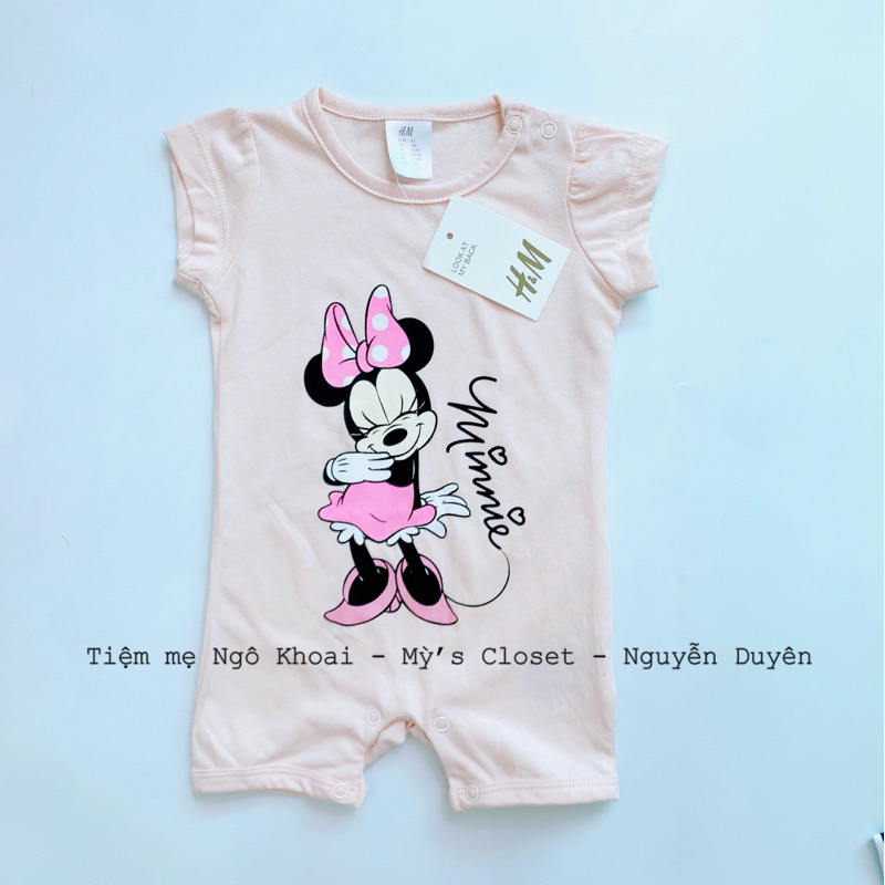 [MD85] H.M Body đùi ngắn tay chất liệu cotton mềm mát cho bé trai và bé gái hàng xuất xịn