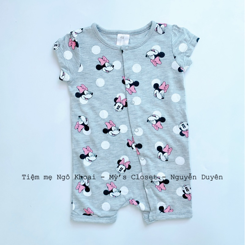 [MD85] H.M Body đùi ngắn tay chất liệu cotton mềm mát cho bé trai và bé gái hàng xuất xịn