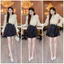 SET ÁO BÈO VOAN + CVAY ĐEN TÚI NẮP ĐẮP CHÉO