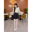 SET ÁO BÈO VOAN + CVAY ĐEN TÚI NẮP ĐẮP CHÉO