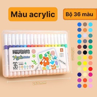 Bộ Bút Màu Acrylic Maker 12/24/36/48/60/80/120, Bút màu Acrylic Maker ...
