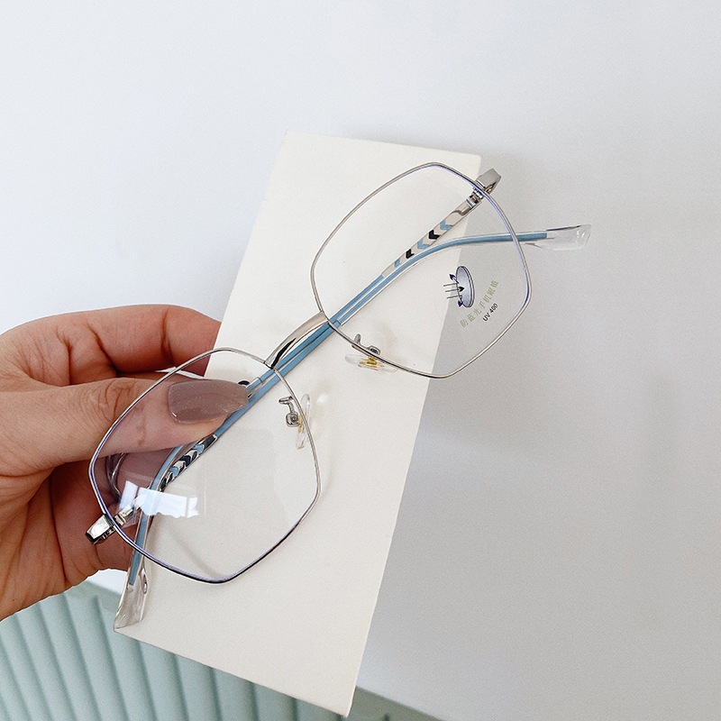 Gọng kính cận nữ nam cao cấp mắt kính không độ chống tia UV400 ánh sáng xanh phong cách Hàn Quốc đẹp cá tính HANASO 148
