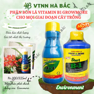 Phân bón lá đậm đặc cao cấp VITAMIN B1 Growmore (100ml, 235ml) - B1 Cho Cây Kiểng, Hoa Kiểng, B1 Kích Ra Bông