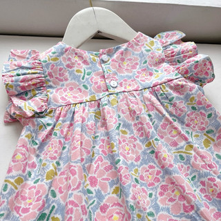 Váy bé gái cánh tiên hoa Hồng 1-7 tuổi (9-26kg) N0097