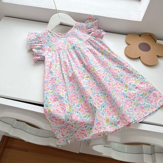 Váy bé gái cánh tiên hoa Hồng 1-7 tuổi (9-26kg) N0097