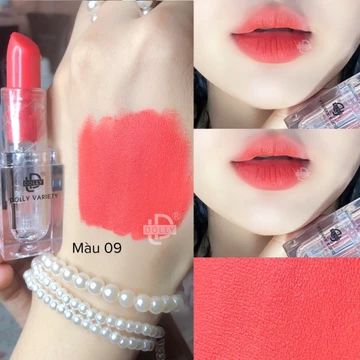 Son Lì Son Sáp VARIETY Chính Hãng Không Chì Cao Cấp [09 Cam Hồng Đào ]