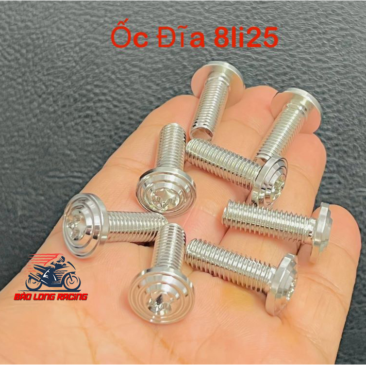 4 Ốc đĩa Salaya THÁI TH 8li20 INOX 304 gắn nhiều loại xe máy