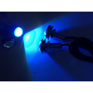 Đôi Đèn Led Cúc Áo Siêu Sáng, Led Chớp 2 chế độ 24v