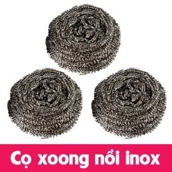 03 Miếng Cọ Xoong Nồi Bằng Thép Không Gỉ Đa Năng, Miếng Rửa Bát Bằng Lưới, Miếng Chà Xoong Nồi