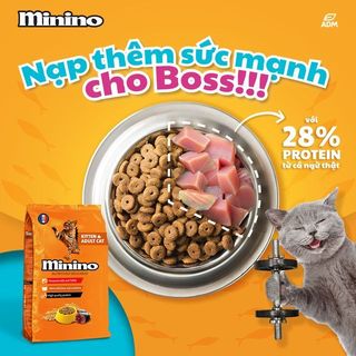 Thức Ăn Hạt Minino Vị Cá Ngừ Túi Lớn 7.5kg Dành Cho Mèo Mọi Lứa Tuổi (Bao Xá Tiết Kiệm)