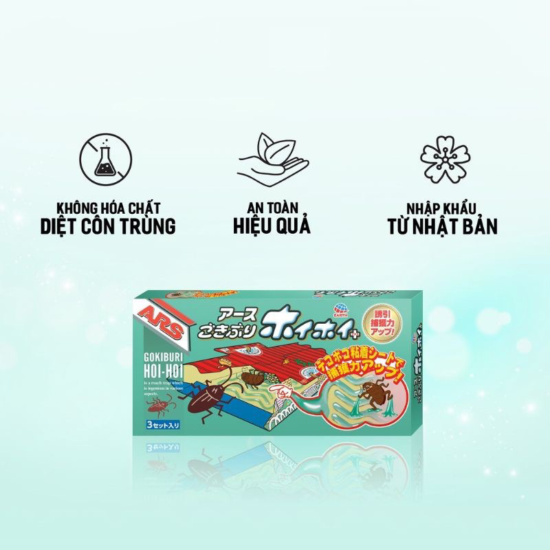 Bẫy Gián Gokiburi HOI-HOI hộp 3 miếng