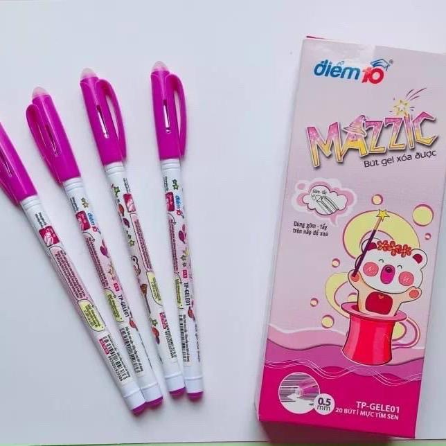 Hộp 20 bút gel xoá được Mazzic điểm 10 có đầu tẩy