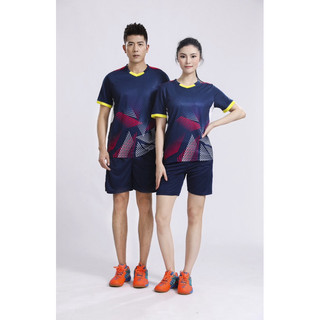 Bộ Quần Áo Cầu Lông, Pickleball, Bóng Bàn, Bóng Chuyền Nam Nữ vải mè kim, thoáng khí, co giãn, đủ size M2006