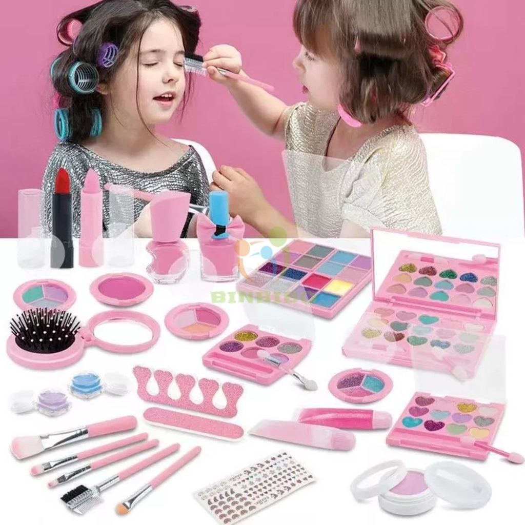 Bộ trang điểm cho bé gái đồ chơi makeup có hơ móng cao cấp