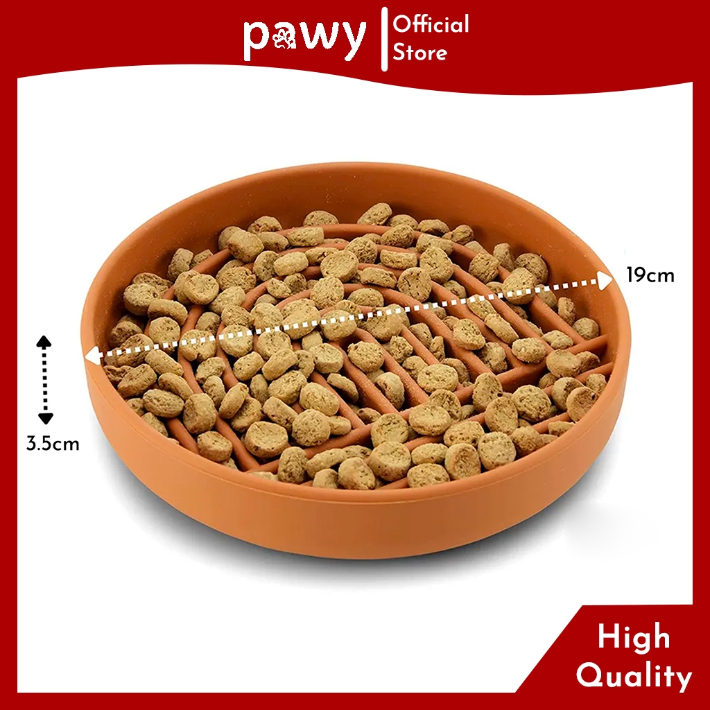 Ảnh Bát Ăn Chậm Cho Chó Mèo Silicone Cao Cấp Pawy - Nhiều Màu - Tô Cho Chó Mèo Ăn Chậm - Dog Slow Feeder Bowl Đường Kính 19c 1