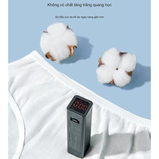 Quần lót dùng 1 lần chất liệu Cotton cao cấp đáy quần kháng khuẩn hộp 5 quần đủ size