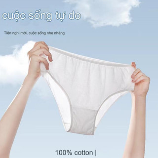 Quần lót dùng 1 lần chất liệu Cotton cao cấp đáy quần kháng khuẩn hộp 5 quần đủ size