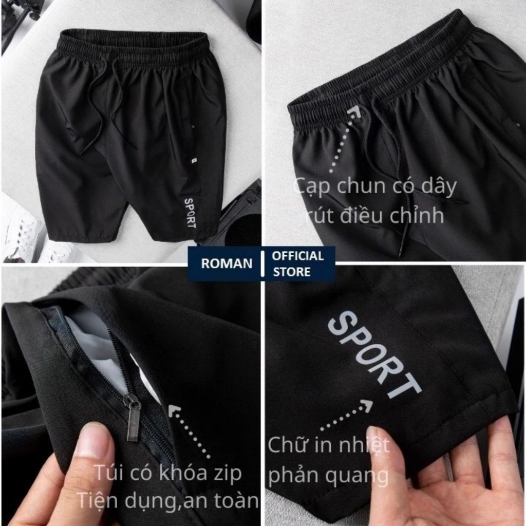 COMBO 2 QUẦN ĐÙI NAM QUẦN SỌT THỂ THAO LOGO EP NHIỆT DẠ QUANG PHONG CÁCH TRẺ TRUNG NĂNG ĐỘNG