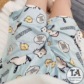 Quần Short Đùi Cartoon In Họa Tiết Dễ Thương Unisex Nam Nữ - Quần Đùi Hoạt Hình Nhiều Mẫu Freesize đến 65kg TUEANHSTORE