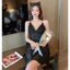 HT157 Váy ngủ sexy lụa phối ren eo kèm ĐỆM LÓT,đồ ngủ dáng suông gợi cảm HT157 MÚT