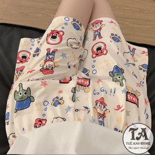 Quần Short Đùi Cartoon In Họa Tiết Dễ Thương Unisex Nam Nữ - Quần Đùi Hoạt Hình Nhiều Mẫu Freesize đến 65kg TUEANHSTORE
